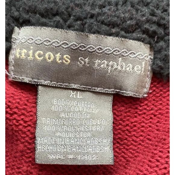Tricots St. Raphael Henley Sweater Men's size XL Long Sleeve Knit 1/4 Button - Picture 7 of 7
